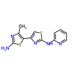 4'-Methyl-N2-(2-pyridinyl)-4,5'-bi-1,3-thiazole-2,2'-diamine structure