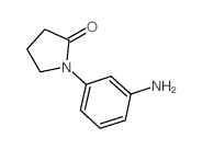 1-(3-氨基苯基)吡咯烷基-2-酮结构式