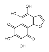 4,5,7,8-Tetrahydroxynaphtho[1,2-b]furan-6,9-dione structure