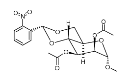 Methyl-2,3-di-O-acetyl-4,6-O-o-nitrobenzyliden-α-D-mannopyranosid Structure