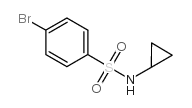 4-bromo-N-cyclopropylbenzenesulfonamide structure