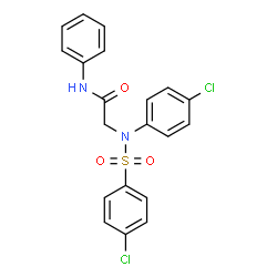 2-(4-CHLORO[(4-CHLOROPHENYL)SULFONYL]ANILINO)-N-PHENYLACETAMIDE picture