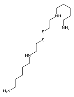 N'-[2-[2-(5-aminopentylamino)ethyldisulfanyl]ethyl]pentane-1,5-diamine结构式