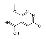 6-chloro-3-methoxypyridazine-4-carboxamide Structure