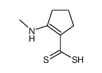 2-(methylamino)cyclopentene-1-carbodithioic acid结构式