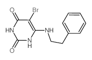 5-bromo-6-(phenethylamino)-1H-pyrimidine-2,4-dione Structure