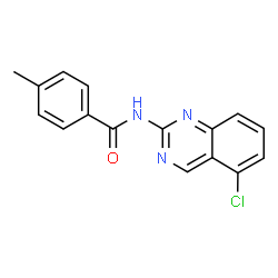 N-(5-CHLORO-2-QUINAZOLINYL)-4-METHYLBENZENECARBOXAMIDE structure