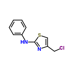 (4-Chloromethyl-Thiazol-2-Yl)-Phenyl-Amine structure