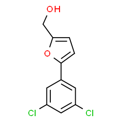 (5-(3,5-dichlorophenyl)furan-2-yl)methanol结构式
