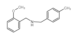 N-[(2-methoxyphenyl)methyl]-1-(4-methylphenyl)methanamine结构式