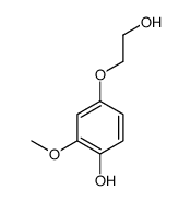 4-(2-hydroxyethoxy)-2-methoxyphenol结构式