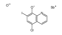 (5-chloro-7-iodoquinolin-8-yl)oxy-oxostibane结构式