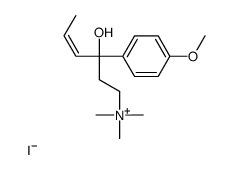 [(E)-3-hydroxy-3-(4-methoxyphenyl)hex-4-enyl]-trimethylazanium,iodide结构式
