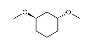 DL-trans-1,3-Dimethoxycyclohexan Structure