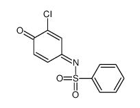 N-(3-chloro-4-oxocyclohexa-2,5-dien-1-ylidene)benzenesulfonamide Structure