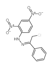 ACETOPHENONE, 2-CHLORO-, 2,4-DINITROPHENYLHYDRAZONE结构式