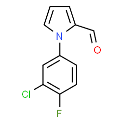 1-(3-CHLORO-4-FLUORO-PHENYL)-1H-PYRROLE-2-CARBALDEHYDE结构式