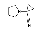 Cyclopropanecarbonitrile, 1-(1-pyrrolidinyl)- (9CI)结构式