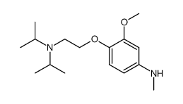 [4-(2-Diisopropylamino-ethoxy)-3-methoxy-phenyl]-methyl-amine Structure