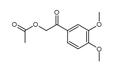 α-acetoxy-3,4-dimethoxyacetophenone结构式