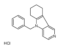 5-benzyl-6,7,8,9-tetrahydropyrido[4,3-b]indole,hydrochloride结构式