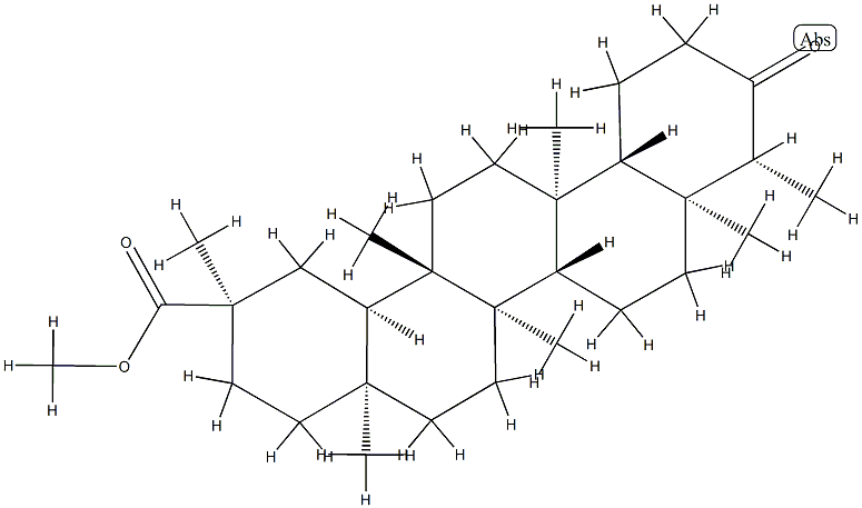 3-Oxo-D:A-friedooleanan-29-oic acid methyl ester结构式