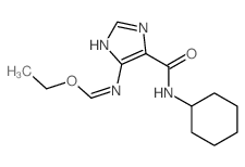 N-cyclohexyl-5-(ethoxymethylideneamino)-3H-imidazole-4-carboxamide Structure