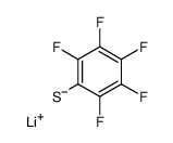 lithium 2,3,4,5,6-pentafluorobenzenethiolate结构式