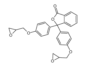 3,3-bis[4-(oxiran-2-ylmethoxy)phenyl]-2-benzofuran-1-one结构式