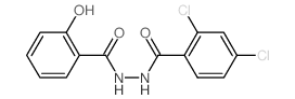 Benzoic acid,2,4-dichloro-, 2-(2-hydroxybenzoyl)hydrazide structure