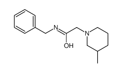 N-benzyl-2-(3-methylpiperidin-1-yl)acetamide结构式