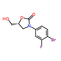 (5R)-3-(4-溴-3-氟苯基)-5-羟甲基恶唑烷-2-酮图片