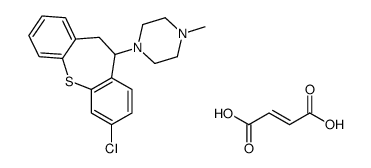 (Z)-but-2-enedioic acid,1-(2-chloro-5,6-dihydrobenzo[b][1]benzothiepin-5-yl)-4-methylpiperazine Structure