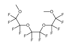1,1,2,2-tetrafluoro-1-methoxy-2-[1,1,2,2-tetrafluoro-2-(1,1,2,2-tetrafluoro-2-methoxyethoxy)ethoxy]ethane结构式