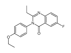 3-(4-ethoxyphenyl)-2-ethyl-6-fluoroquinazolin-4-one Structure