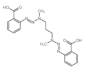 2-[3-[(2-carboxyphenyl)diazenyl-methyl-amino]propyl-methyl-amino]diazenylbenzoic acid Structure