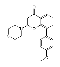 8-(4-methoxyphenyl)-2-morpholin-4-ylchromen-4-one结构式