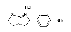 4-(2,3,5,6-tetrahydro-imidazo[2,1-b]thiazol-6-yl)-aniline, hydrochloride Structure