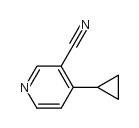 3-Pyridinecarbonitrile,4-cyclopropyl-(9CI)结构式