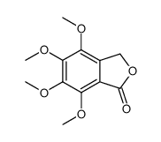 4,5,6,7-tetramethoxy-3H-isobenzofuran-1-one结构式