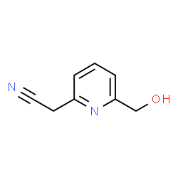 2-Pyridineacetonitrile, 6-(hydroxymethyl)- (9CI) structure