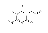 3-allyl-6-dimethylamino-1-methyl-1H-[1,3,5]triazine-2,4-dione结构式