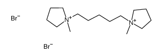1,1'-(pentane-1,5-diyl)bis[1-methylpyrrolidinium] dibromide结构式