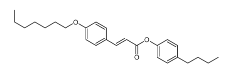 (4-butylphenyl) 3-(4-heptoxyphenyl)prop-2-enoate Structure