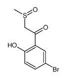 1-(5-bromo-2-hydroxyphenyl)-2-methylsulfinylethanone Structure