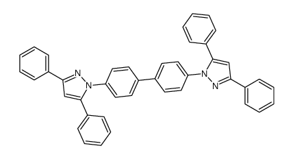 1-[4-[4-(3,5-diphenylpyrazol-1-yl)phenyl]phenyl]-3,5-diphenylpyrazole Structure