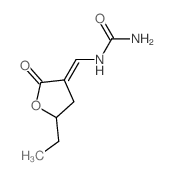 [(E)-(5-ethyl-2-oxo-oxolan-3-ylidene)methyl]urea结构式