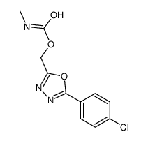 [5-(4-chlorophenyl)-1,3,4-oxadiazol-2-yl]methyl N-methylcarbamate Structure