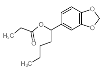 1-benzo[1,3]dioxol-5-ylpentyl propanoate结构式