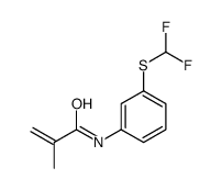 N-[3-(difluoromethylsulfanyl)phenyl]-2-methylprop-2-enamide Structure